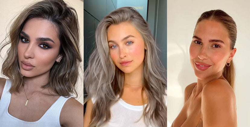 images of three trending hairstyles for spring